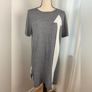 Lisa Todd Gray and White Casual Dress